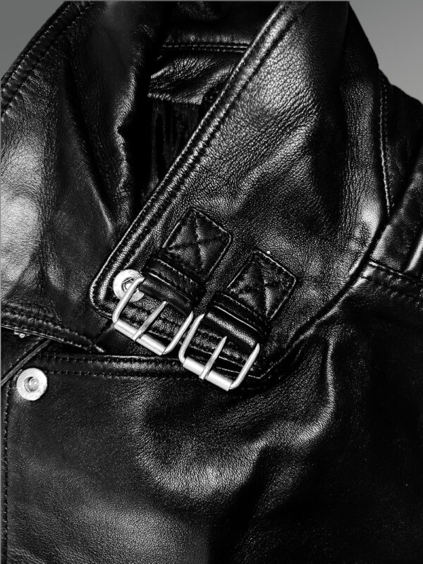 Men’s Dual Color Leather Jacket with a Majestic Warm Feel - Image 6
