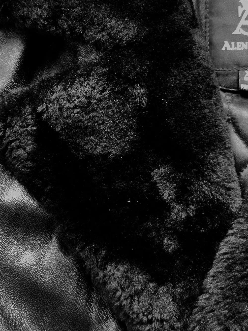 Men’s Biker Leather Jacket with Sheepskin Frontline - Image 13