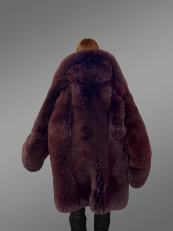 Arctic Fox Dyed Womens Coat Handcrafted with Majestic Comfort - Image 7