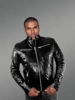 Mens Black Lambskin Leather Jacket – High-Fashion Looks with Comforting Touch