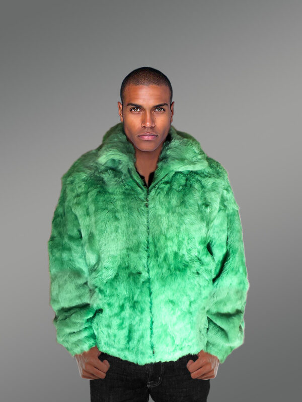 Mens Mint Green Bomber Jacket – Glam Up in an Instant