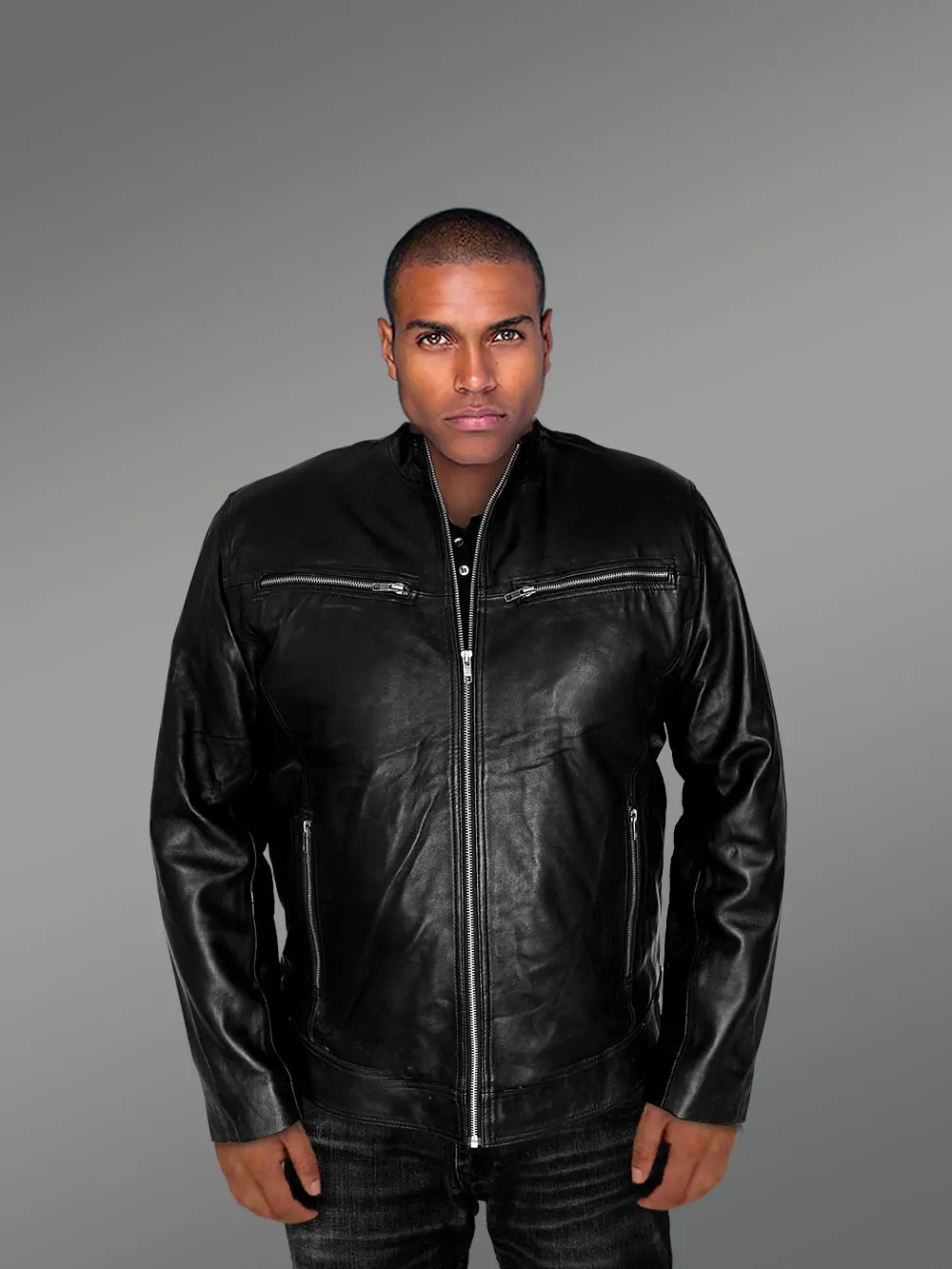 Men’s Leather Jacket with Zipper Accents – An Absolute Thermal Outerwear - Image 9
