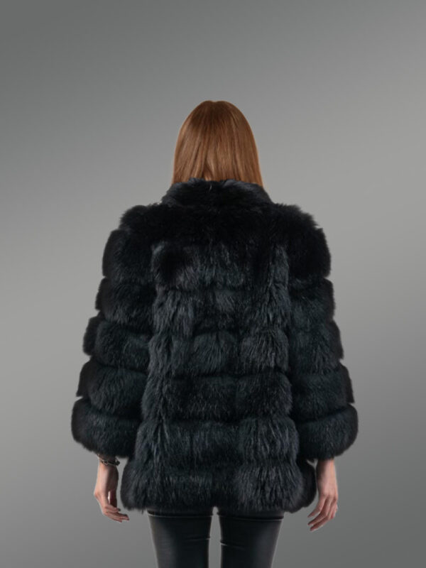 Women’s Mid Length Raccoon Fur Coat - Image 2