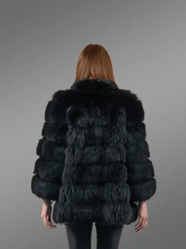 Women’s Mid Length Raccoon Fur Coat - Image 2