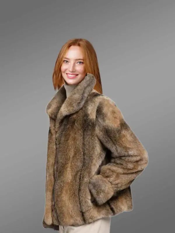 Women’s Dressy Hare Fur Coat