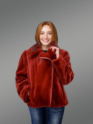 Mink Fur Biker Jacket for a Gorgeous Look