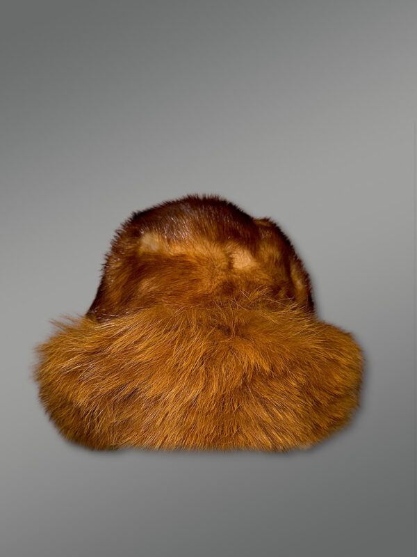 Vintage Finish Leather Biker jacket with Fox Collar - Image 2