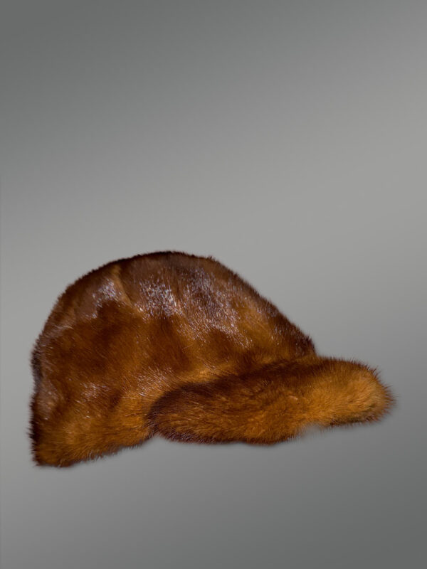 Vintage Finish Leather Biker jacket with Fox Collar - Image 3