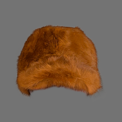 Mens Tan Mink Fur Baseball Hat – Suave Looks with Plush Feel - Image 6