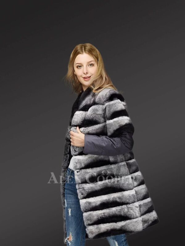 Real Chinchila Fur Vest for Women - Image 2