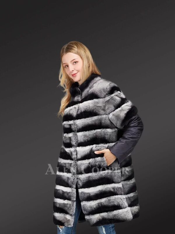 Real Chinchila Fur Vest for Women - Image 3