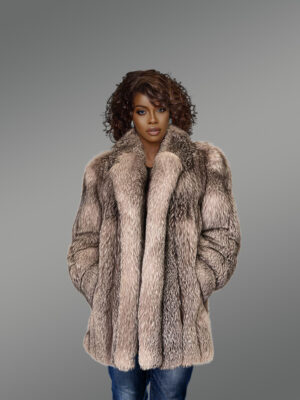 Women’s Silver Fox Fur Coat