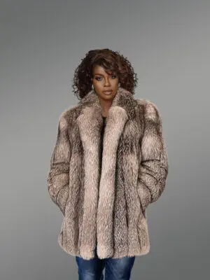 Women’s Silver Fox Fur Coat