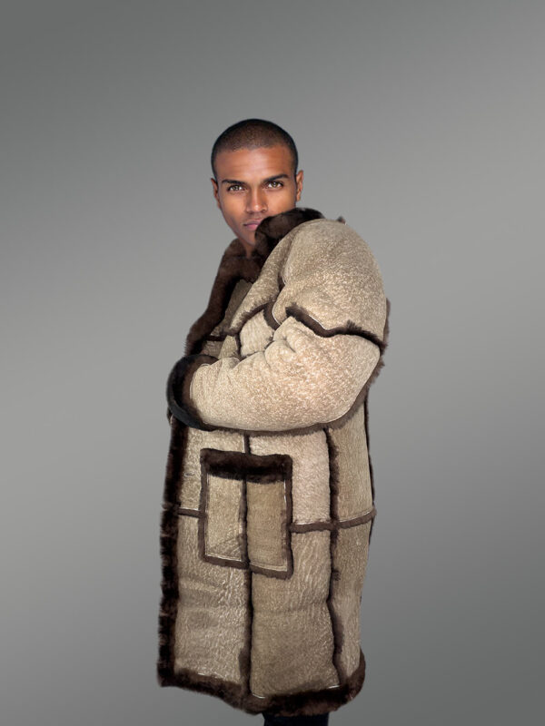 Men’s 80’s Classic Shearling Coat - Image 2
