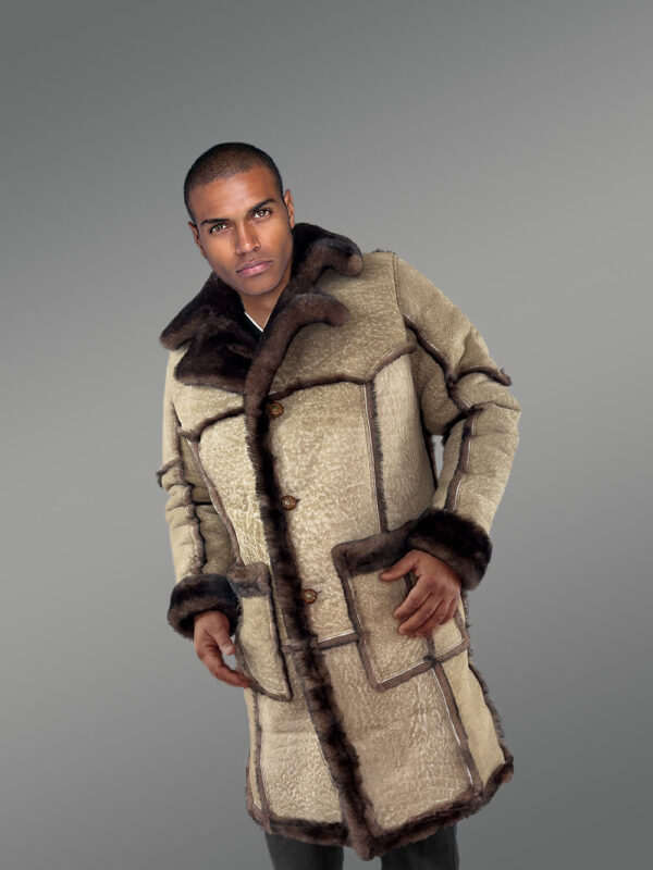Men’s 80’s Classic Shearling Coat - Image 6