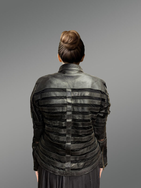 Women’s Contemporary Spring Leather Jacket - Image 6