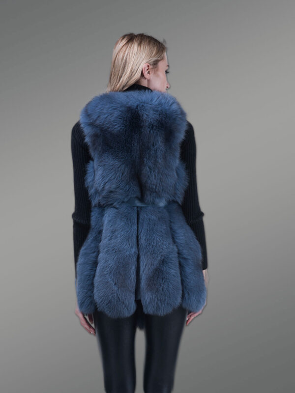 Real Fox Fur Womens Vest Uniquely Crafted with Warmth and Style - Image 5