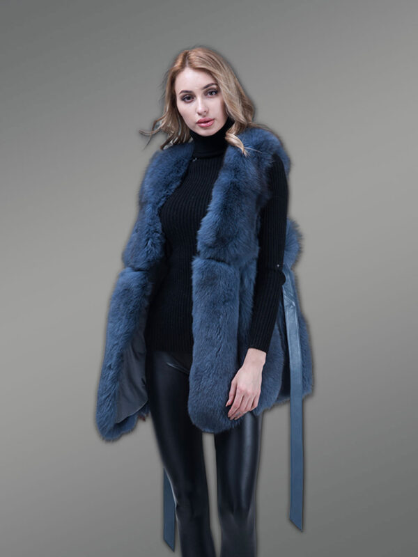 Real Fox Fur Womens Vest Uniquely Crafted with Warmth and Style - Image 6
