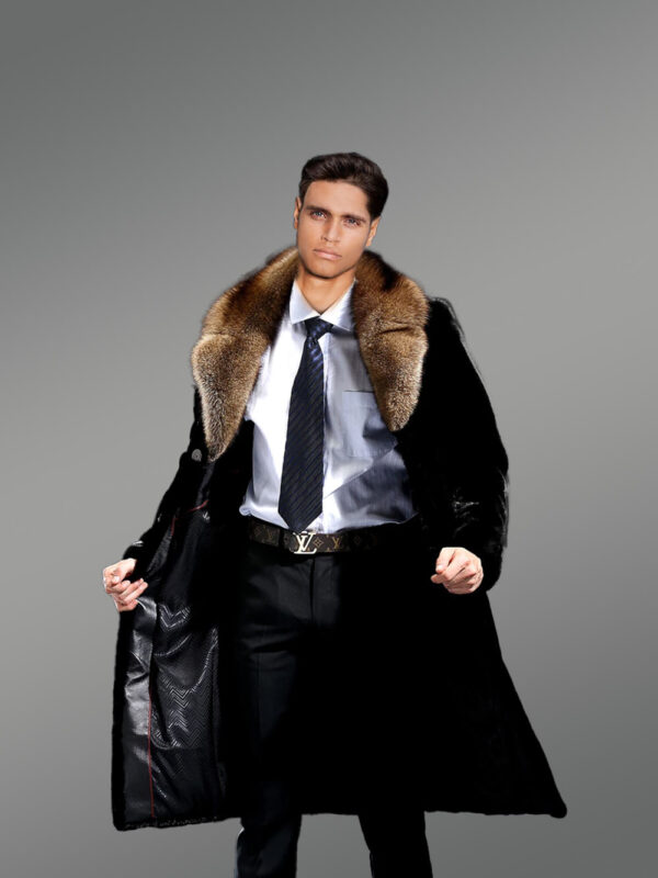 Full Skin Mink Fur Coat for Men - Image 2