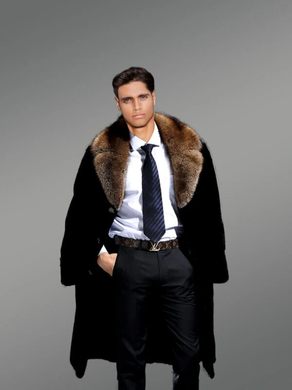 Full Skin Mink Fur Coat for Men