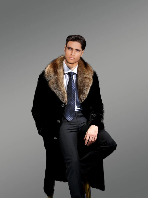 Full Skin Mink Fur Coat for Men - Image 7