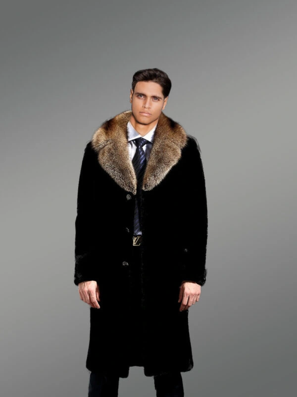Full Skin Mink Fur Coat for Men - Image 3