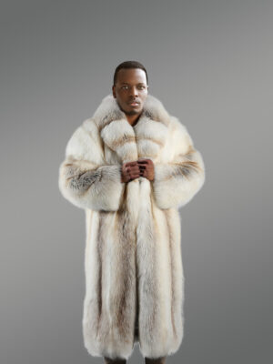 Golden Isle Trench Coat- A Swanky Natural Fox Fur Outerwear