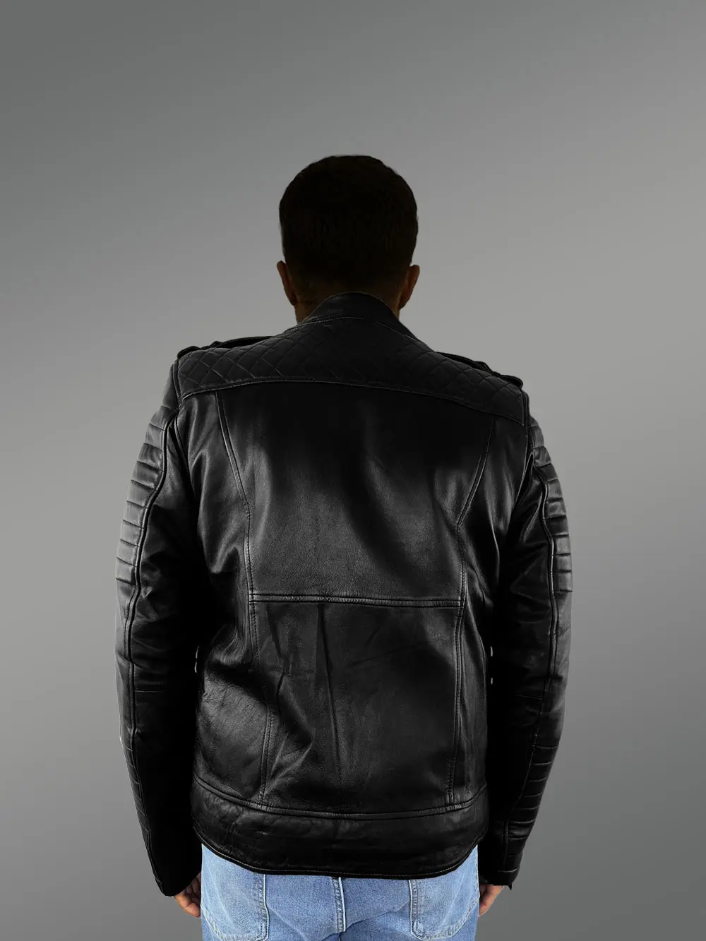 Mens Everyday Wear Leather Biker Jacket with Comfy Warmth and Swag - Image 5