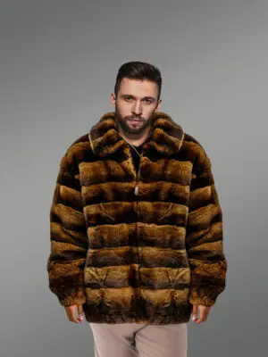 Mens Rex Rabbit Bomber Jacket – Stunning Looks With Comforting Warmth