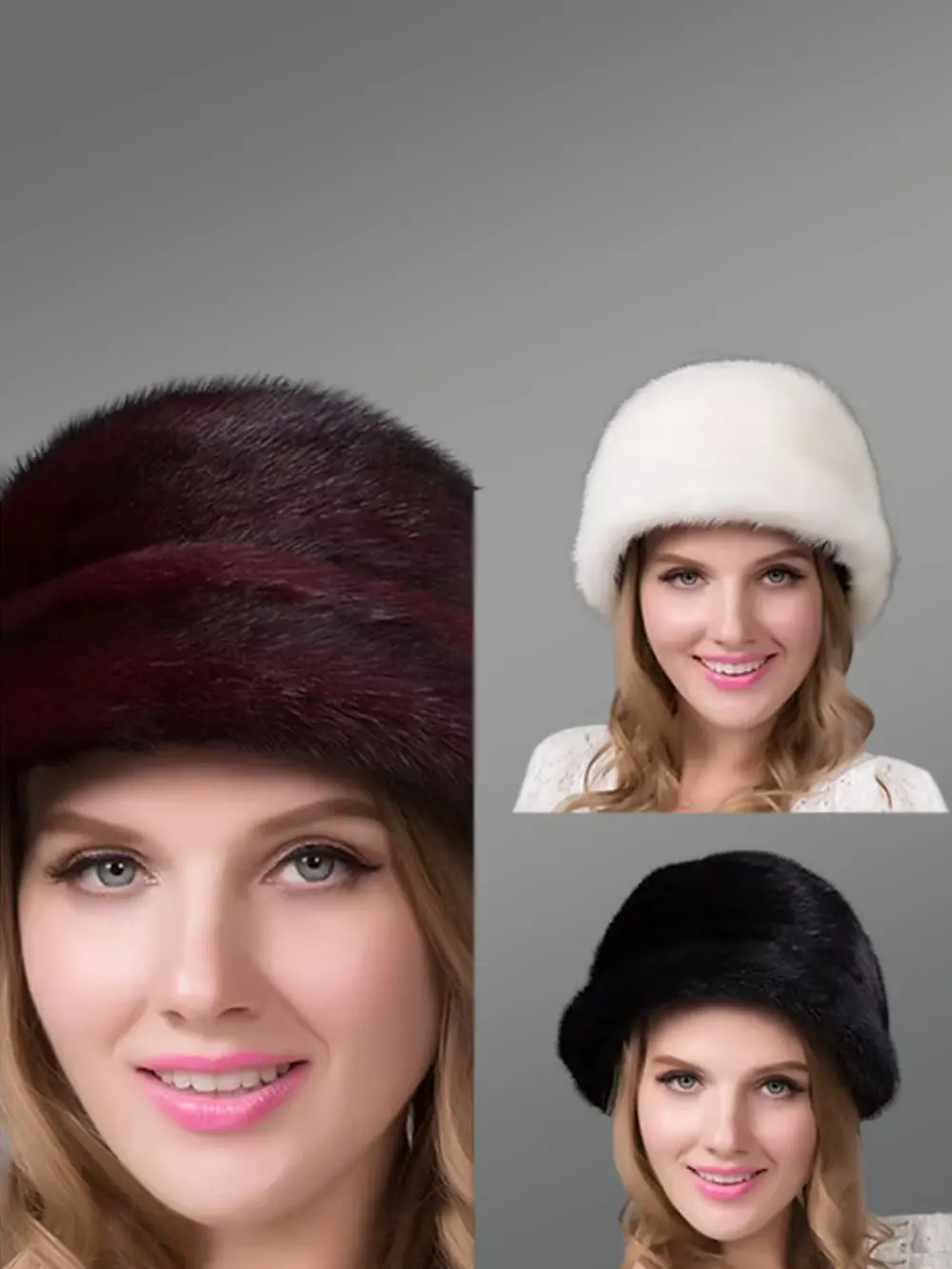 Womens Classic Mink Roller Hat–Elegance & Comfort in One Accessory