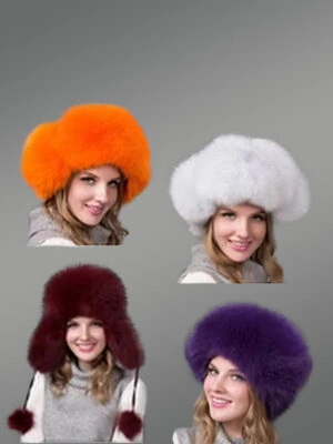 Womens Fox Fur Trapper Hat – Luxury & Warmth of Natural Fur