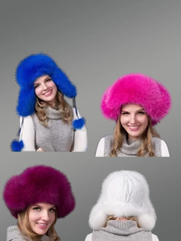 Womens Fox Fur Trapper Hat – Luxury & Warmth of Natural Fur - Image 2