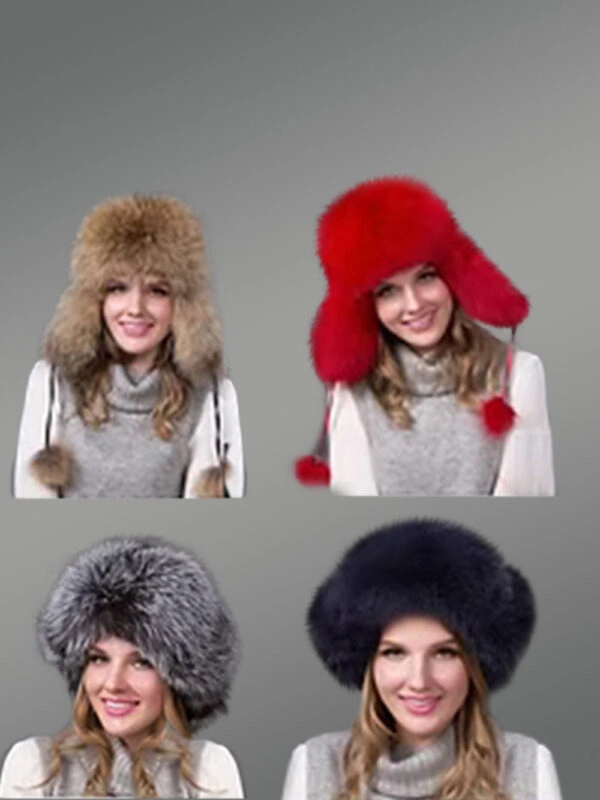 Womens Fox Fur Trapper Hat – Luxury & Warmth of Natural Fur - Image 3