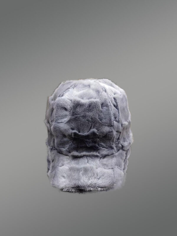 Men’s Iris Grey Diamond Mink Hat