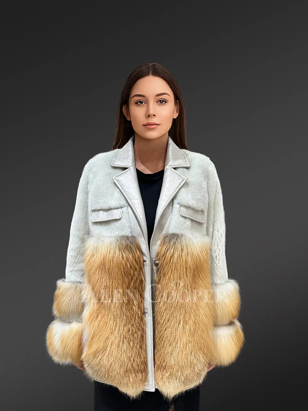 Women’s Celebrity Style Mink Coat (2)