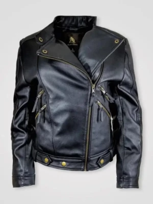 Black Leather Biker Jacket