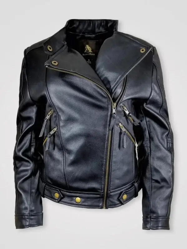 Black Leather Biker Jacket
