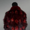 Burgundy Jacket in Fox Fur (1)
