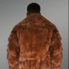 Mens Coffee Brown Fox Fur (1)