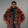 Mens Coffee Brown Fox Fur (4)