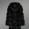 long coat in fox fur for women