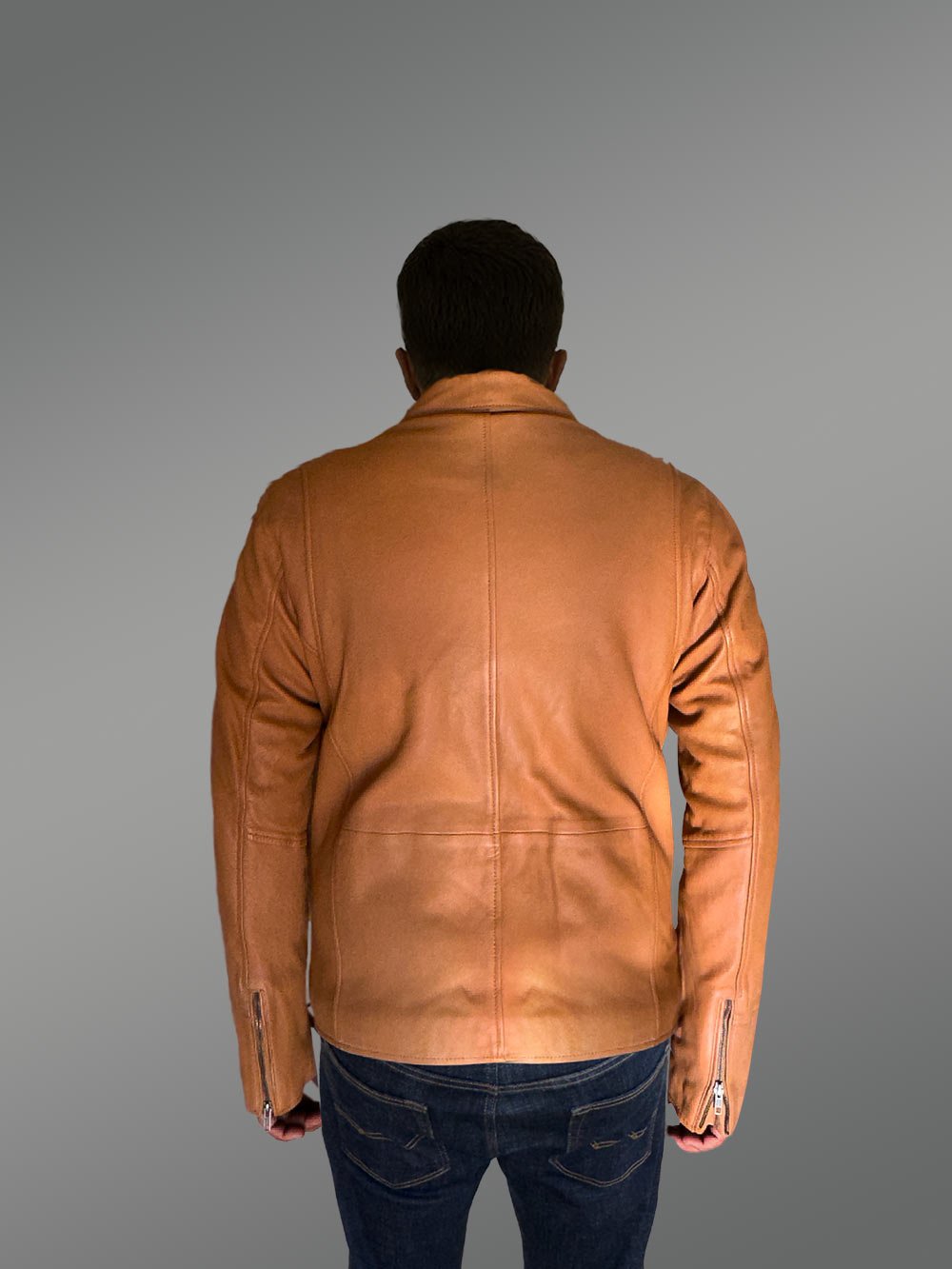 Leather Dean Jacket in a Classy Dapper Style - Image 7