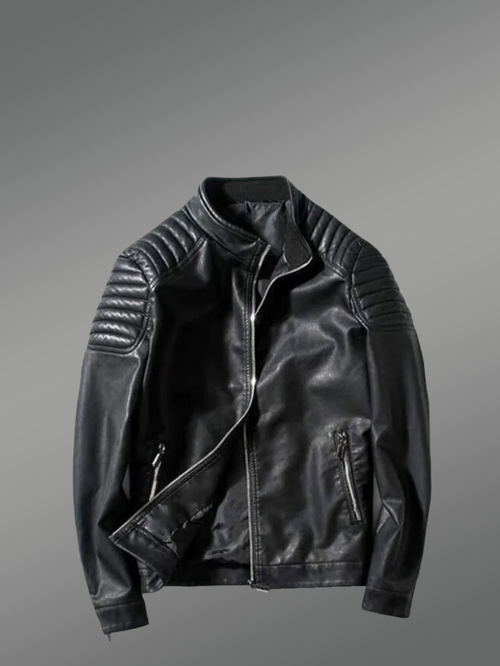 Mens Black Moto Leather Jacket – Perfect Fusion of Sophistication & Comfort - Image 6