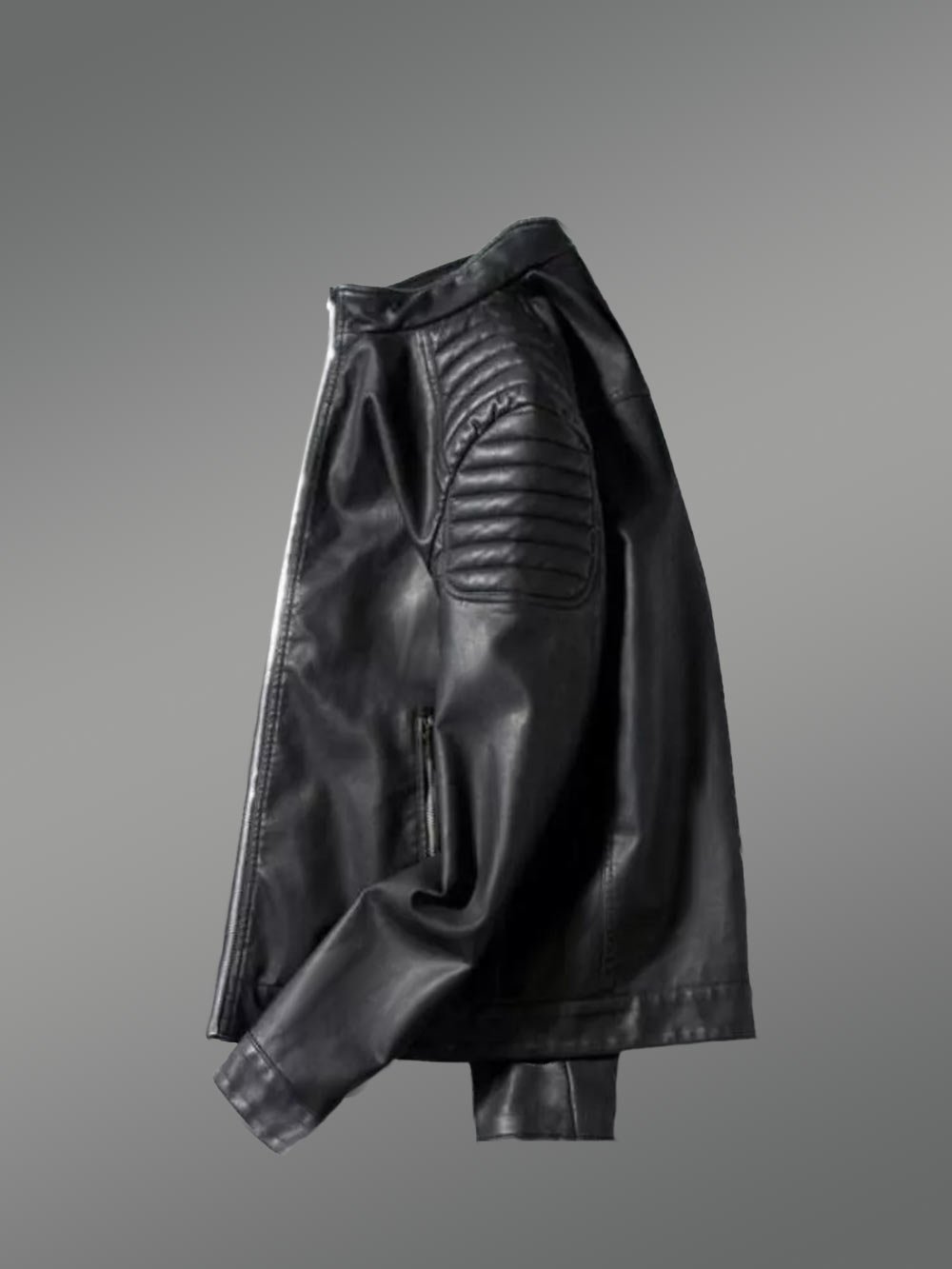Mens Black Moto Leather Jacket – Perfect Fusion of Sophistication & Comfort - Image 5