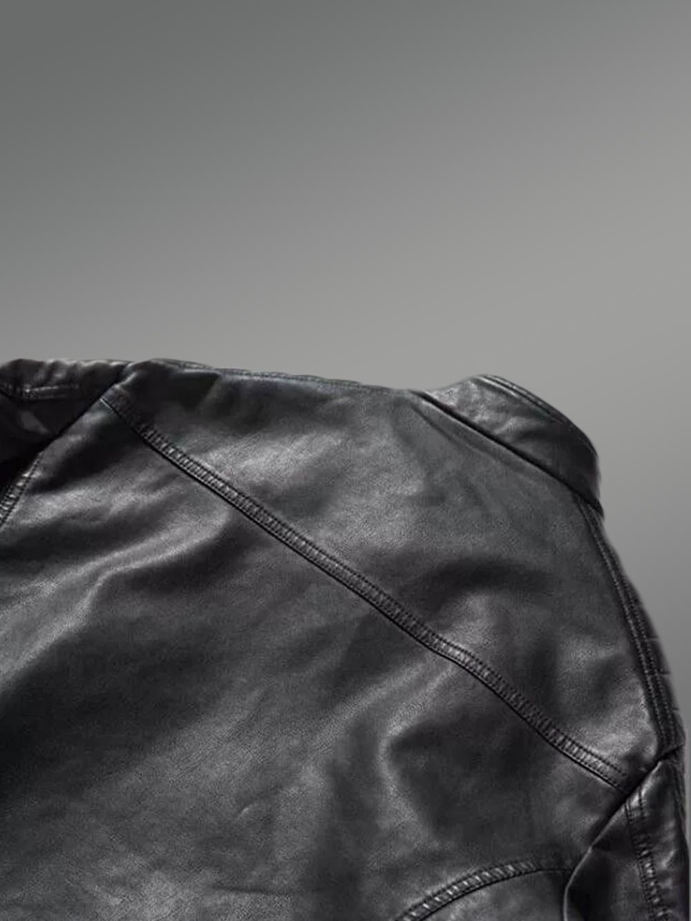 Mens Black Moto Leather Jacket – Perfect Fusion of Sophistication & Comfort - Image 3