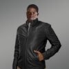 Mens Black Moto Leather Jacket