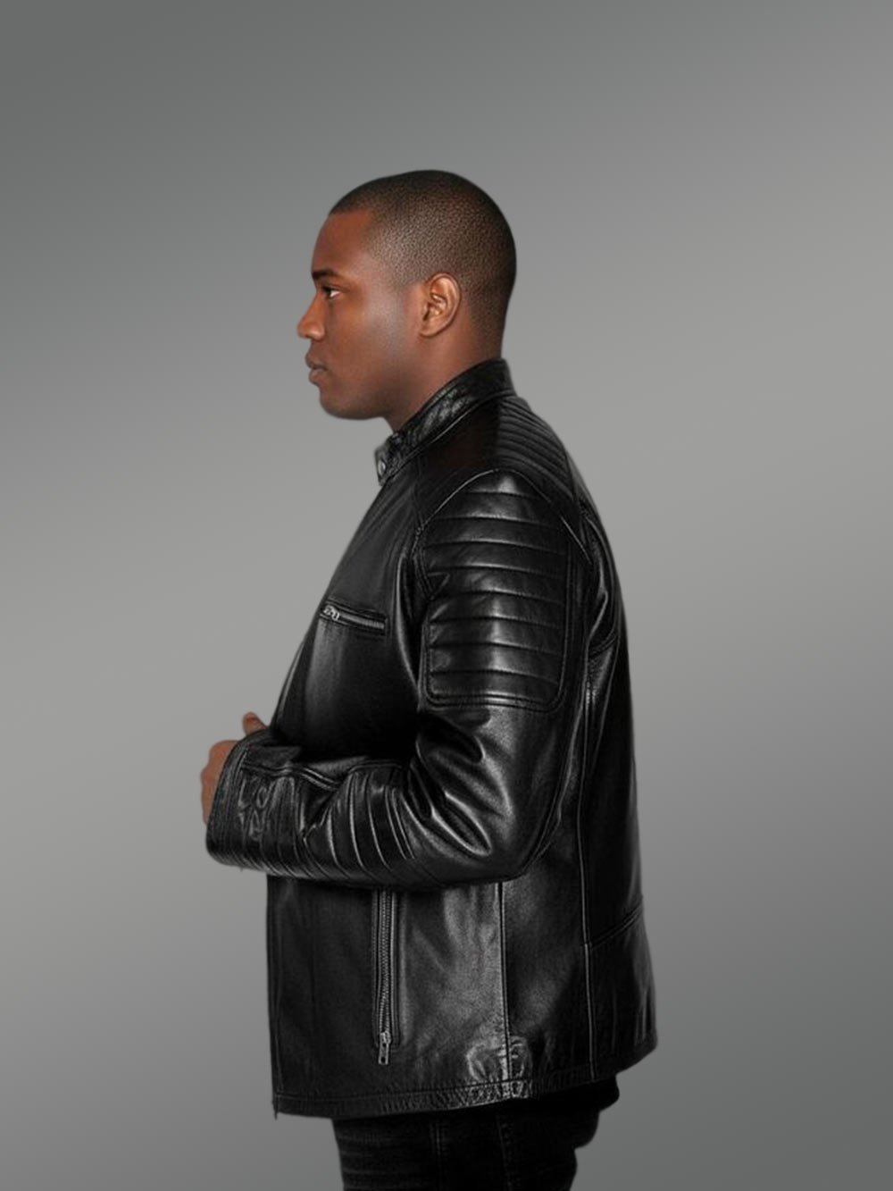 Men’s Leather Jacket with Zipper Accents – An Absolute Thermal Outerwear - Image 3