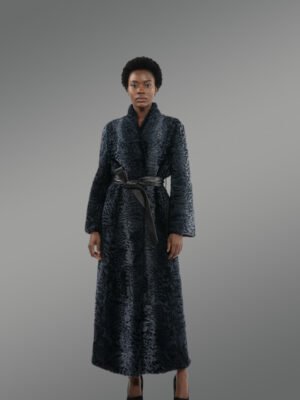 Women’s Persian Lamb Robe with Belt